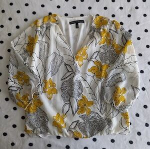 WHBM Floral Blouse Sz 0